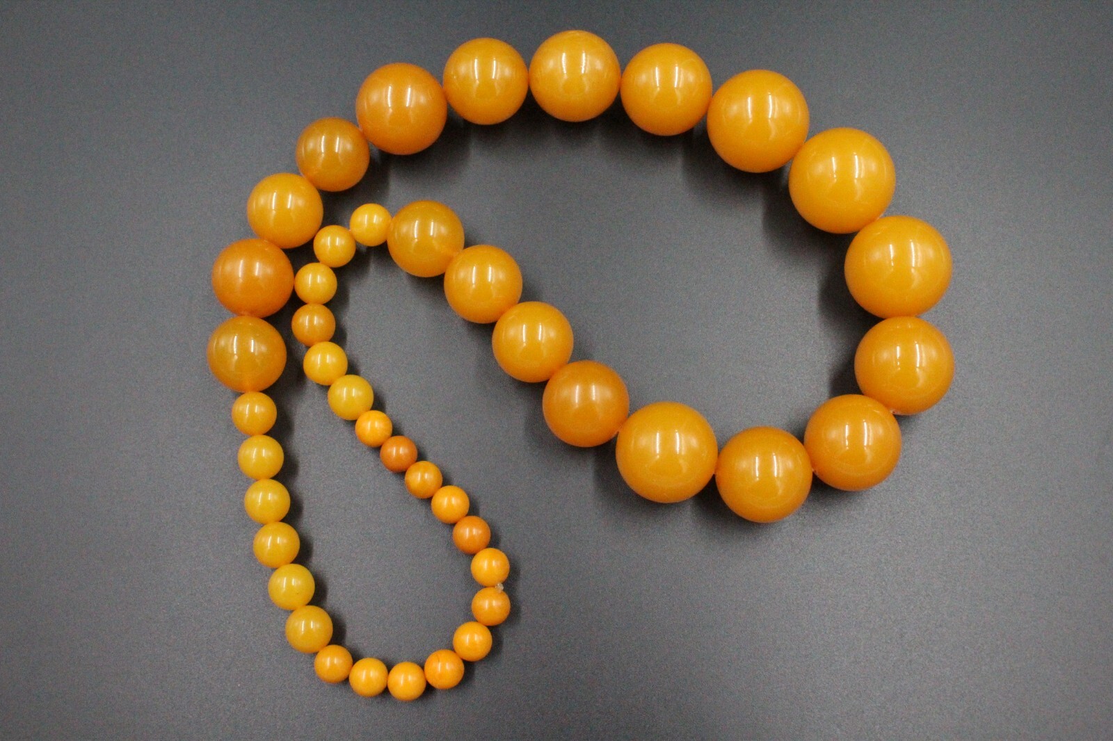 Authentic Baltic Amber Necklace Gift Ball Amber Yellow Necklace auction