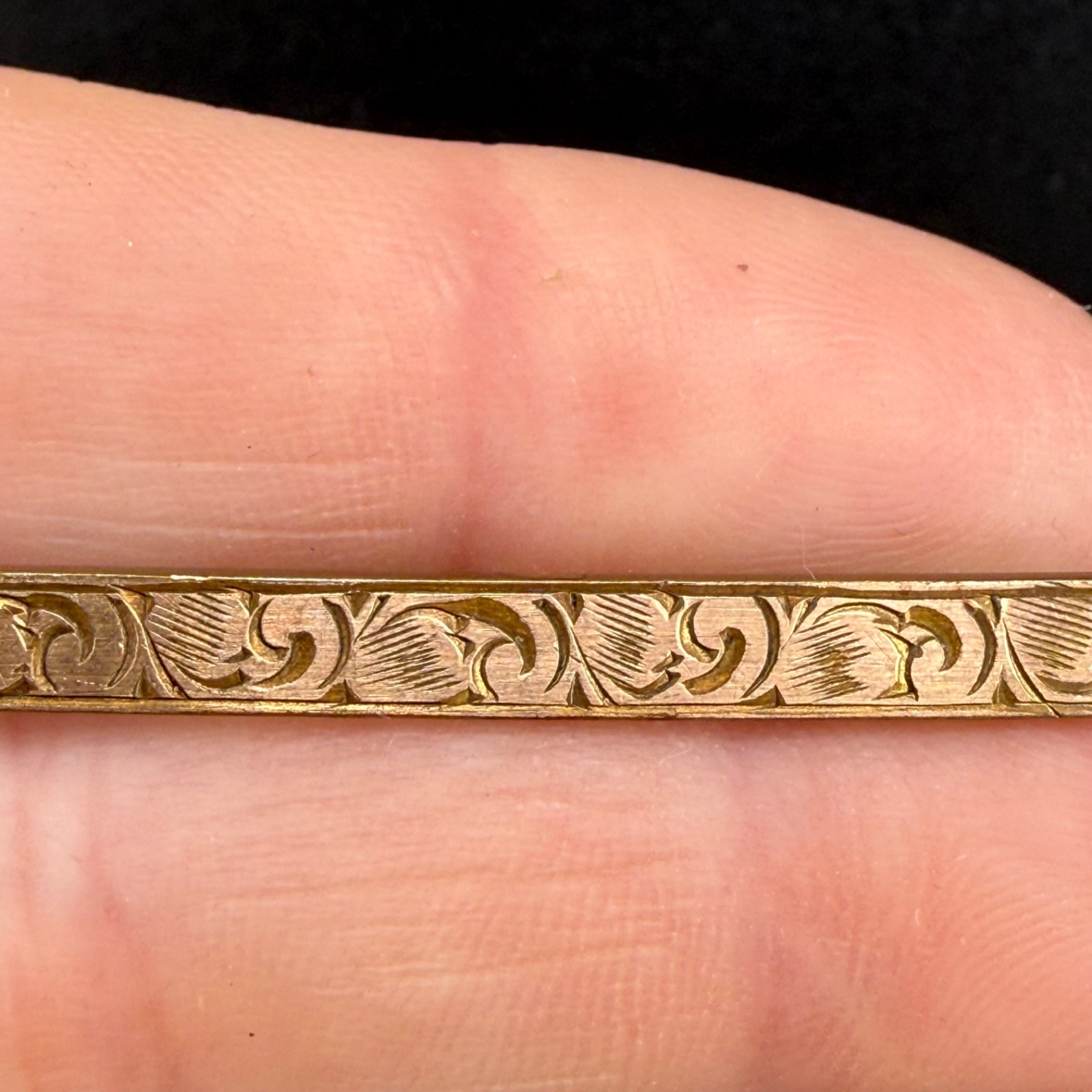 Vintage Gold Filled Bar Brooch
