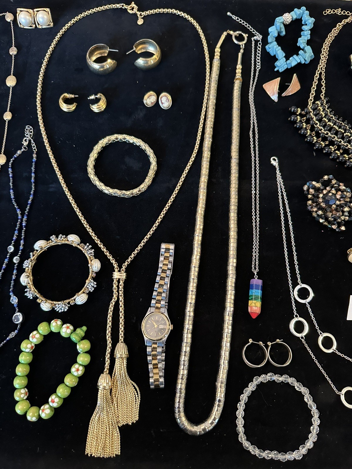 Vintage Costume Jewelry ALL WEARABLE used Lot Some Signed