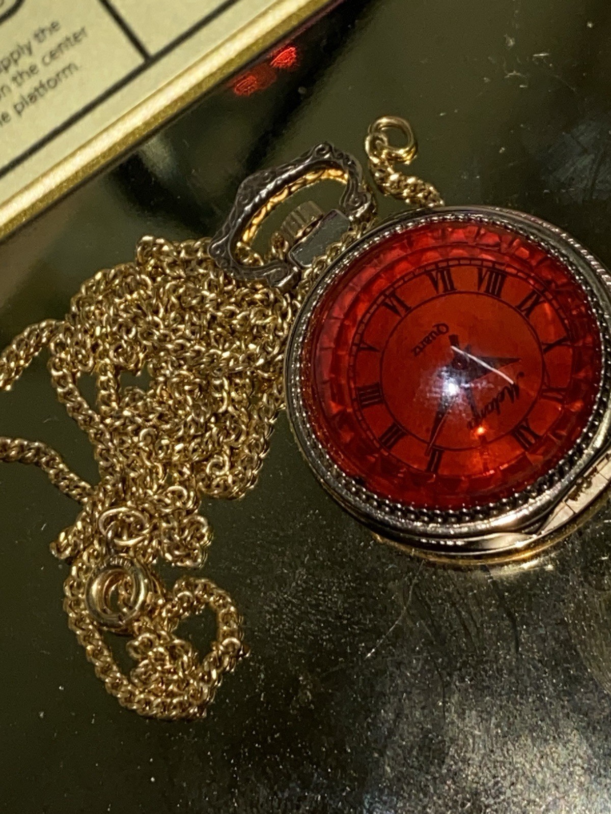 Vintage USSR Watch Melana AU with Speidel Goldfilled Chain Rare
