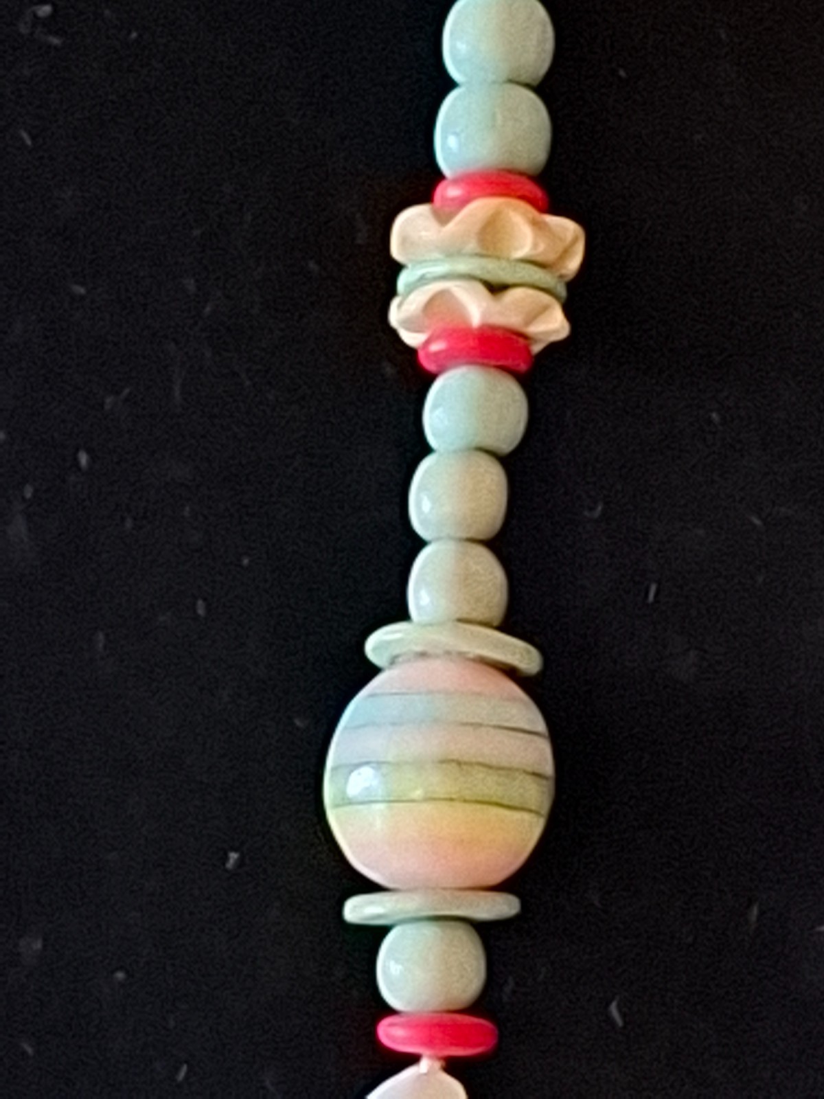 Vintage Tropical Jewelry Hand-Carved Parrots, Wood Beads, Seeds Necklace