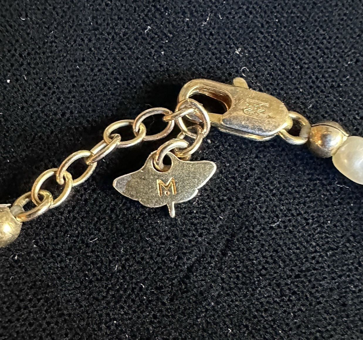 Missoma X Harris Reed 18k Gold Plate/ Natural Pearls In Good Hands Bracelet READ
