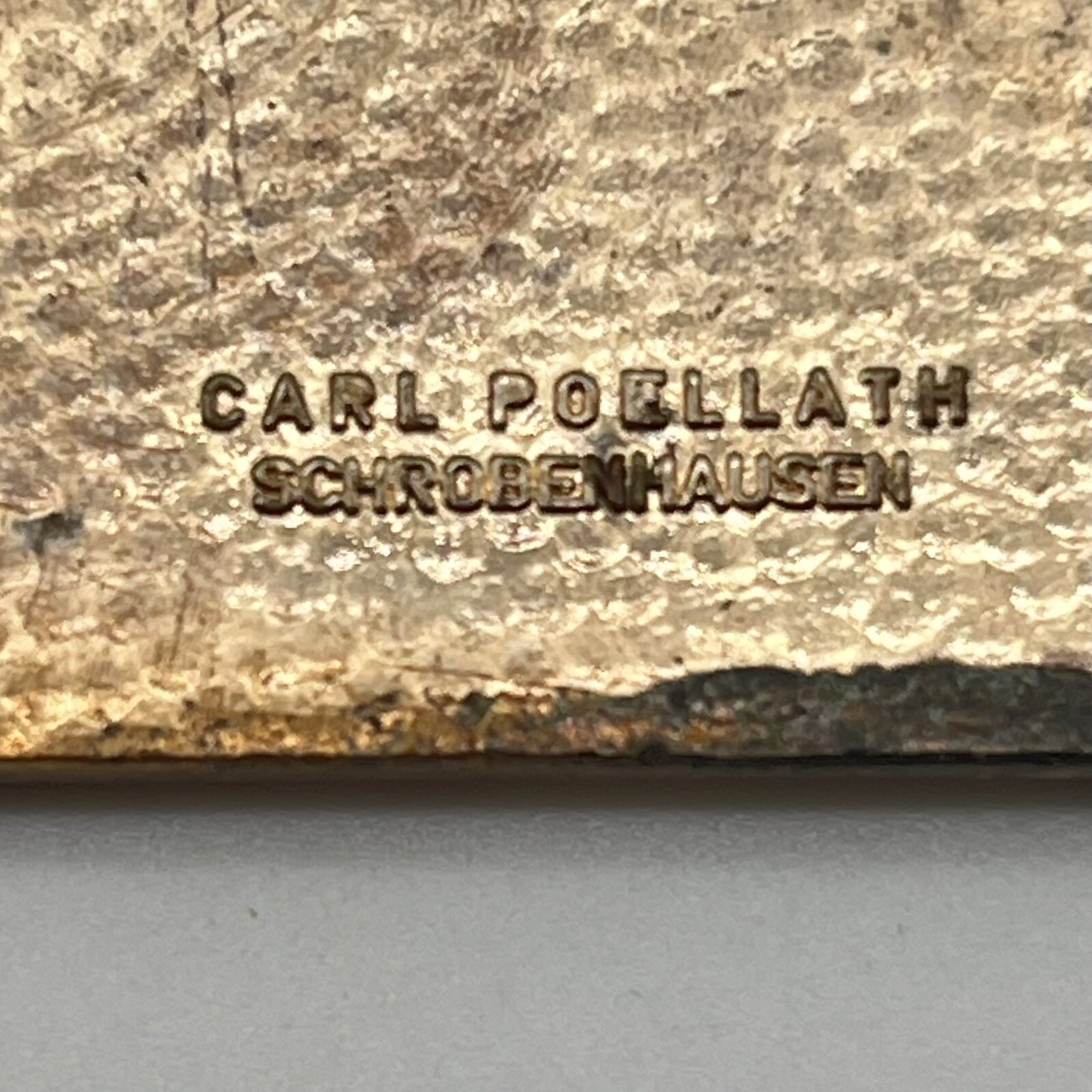 German Hiking Medal Brooch 1978 Wandertag Signed Carl Poellath