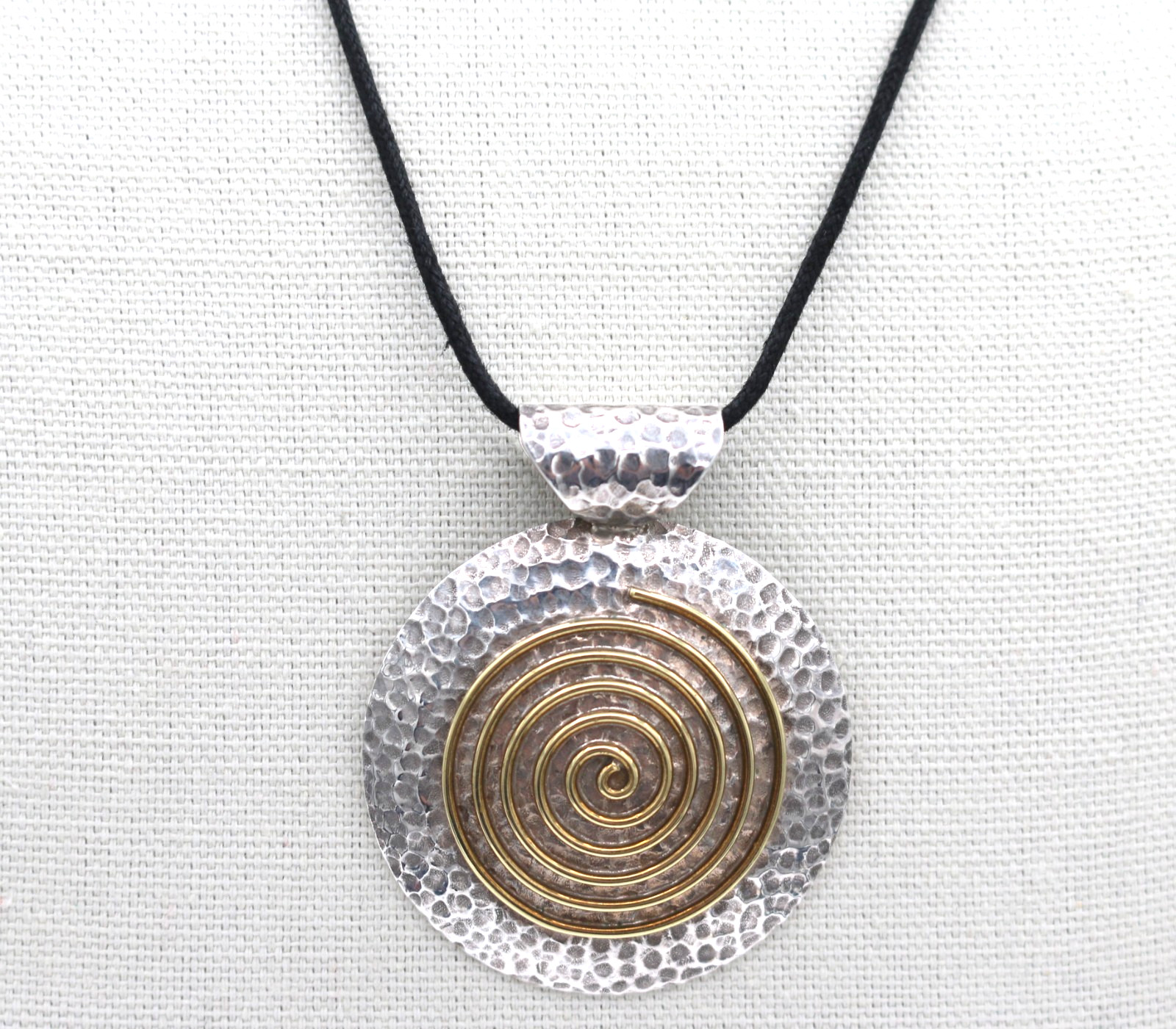 VTG Modernist Dominique Dinouart DDD Mexico Sterling Silver 925 Pendant Necklace