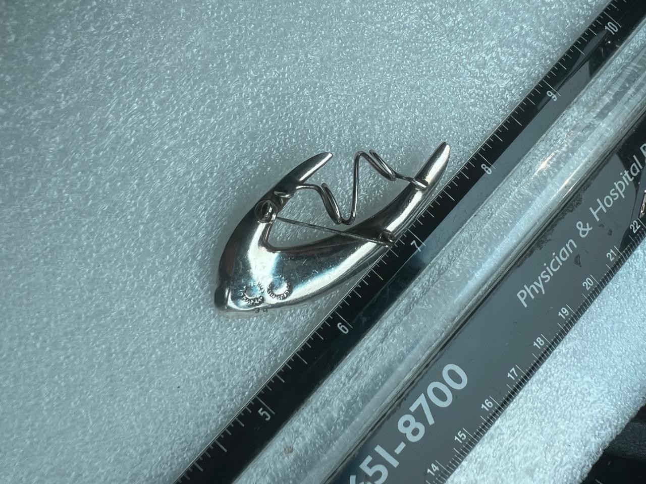 Mexico Mexican Sterling 925 34 Designer Art Deco brooch pin (H2025H)