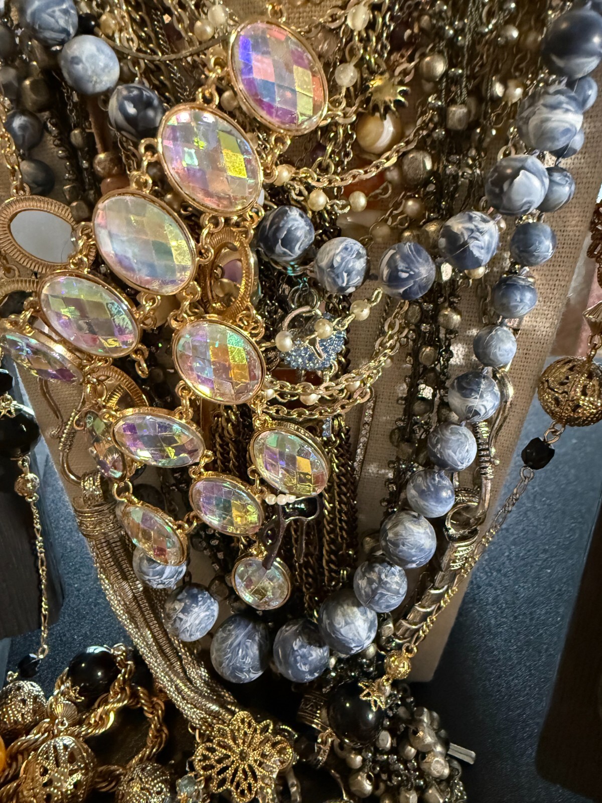 1 -2 LB LOT Of Used Costume Jewelry Vintage to Modern Wearable 15-20 Pieces