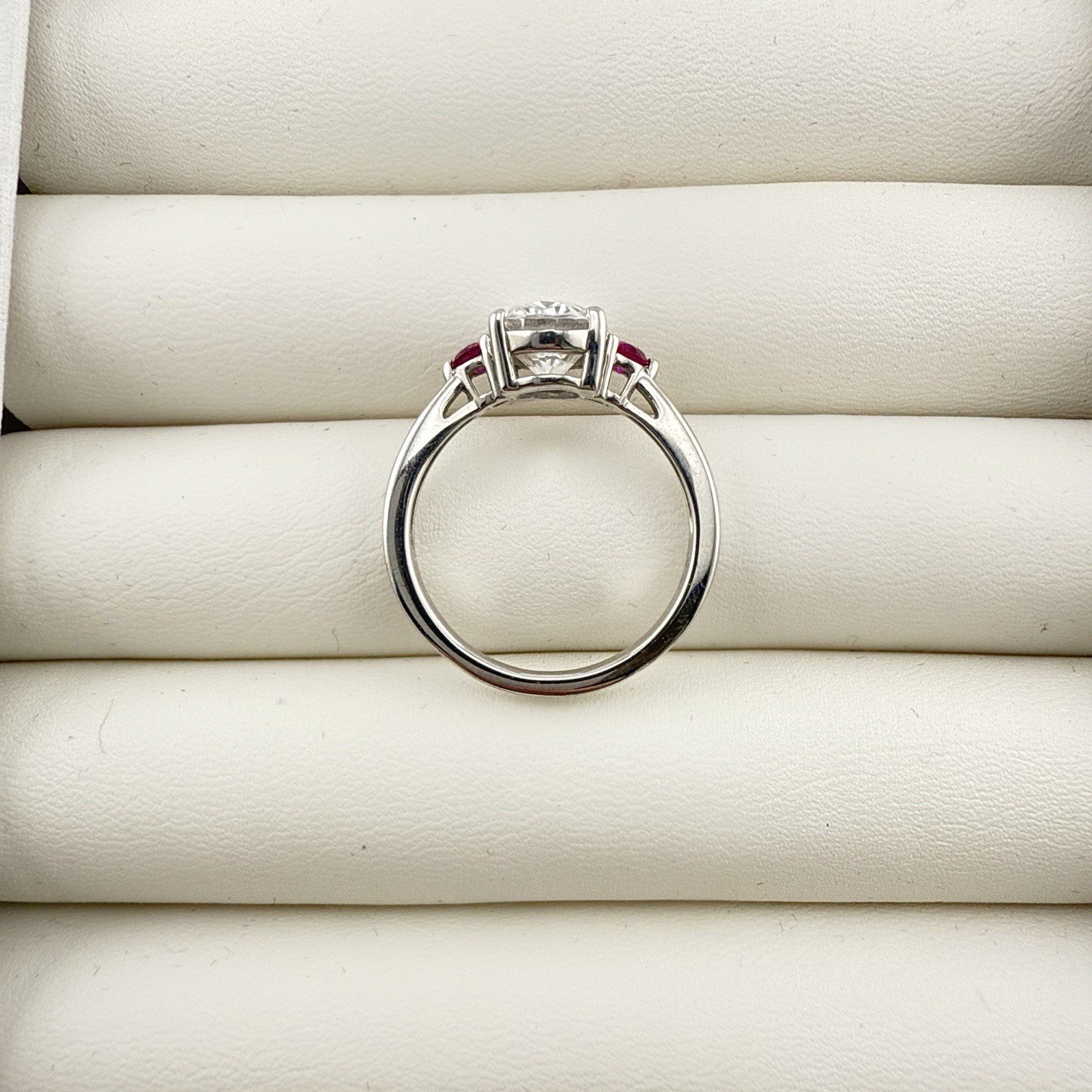 Jean Dousset Sterling Silver Ring Oval Cocktail Gemstone Pink sz 9 HSN Luxury JD