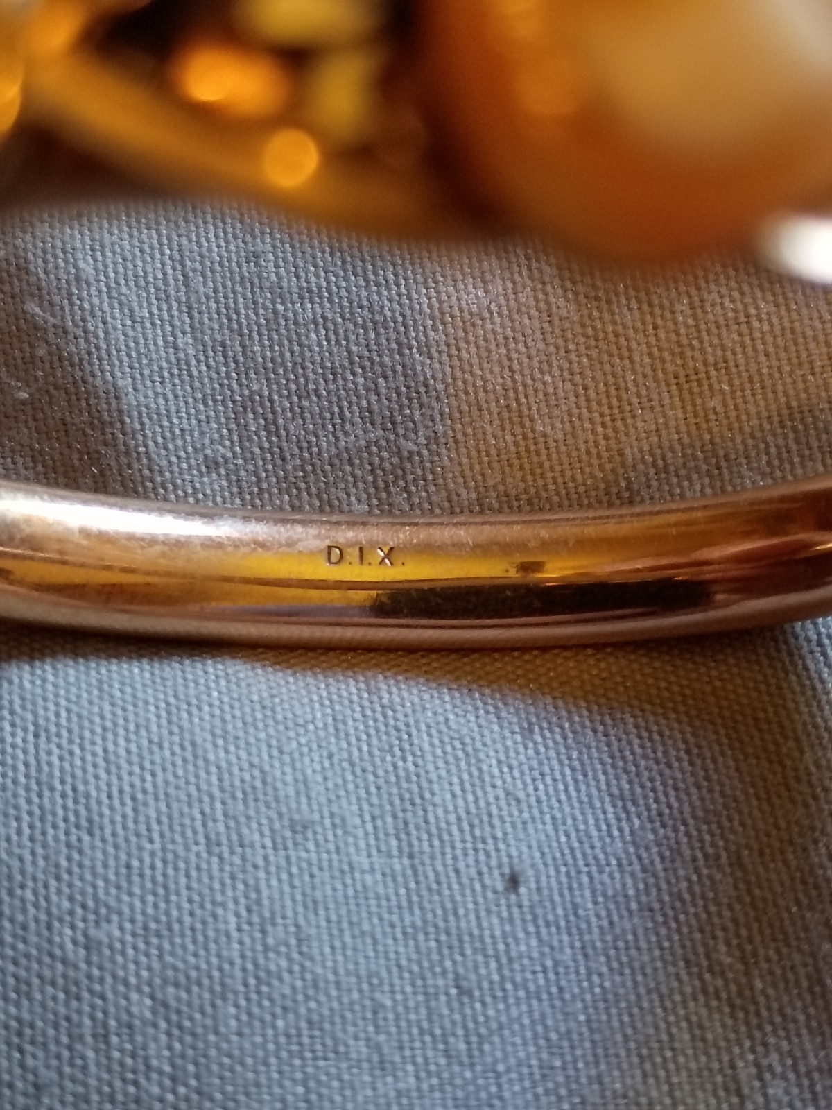 Antique Repurposed D.I.X. Gold Filled Bracelet.