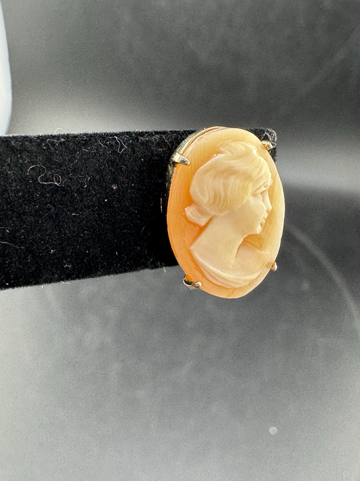 Cameo Brooch & Set Of Screw Back Earrings See Photos Different Cameo Girls