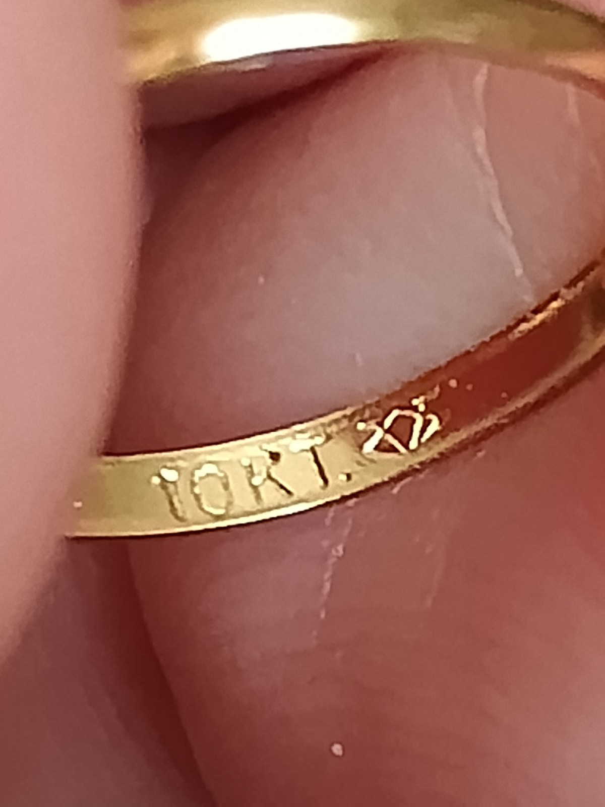 Vintage 10k Baby Gold Band Ring Can Be Worn On Chain As Pendant / Charm as well