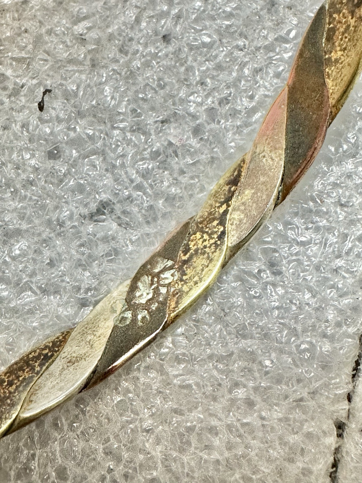 Mixed Metals ALPACA Mexico Braid 2.5” Diameter Bangle Bracelet