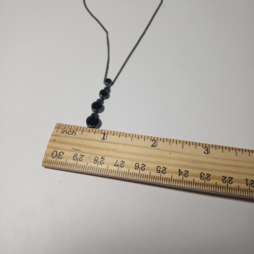 Gwen Stefany mark Vintage Black Stone Woman Necklace