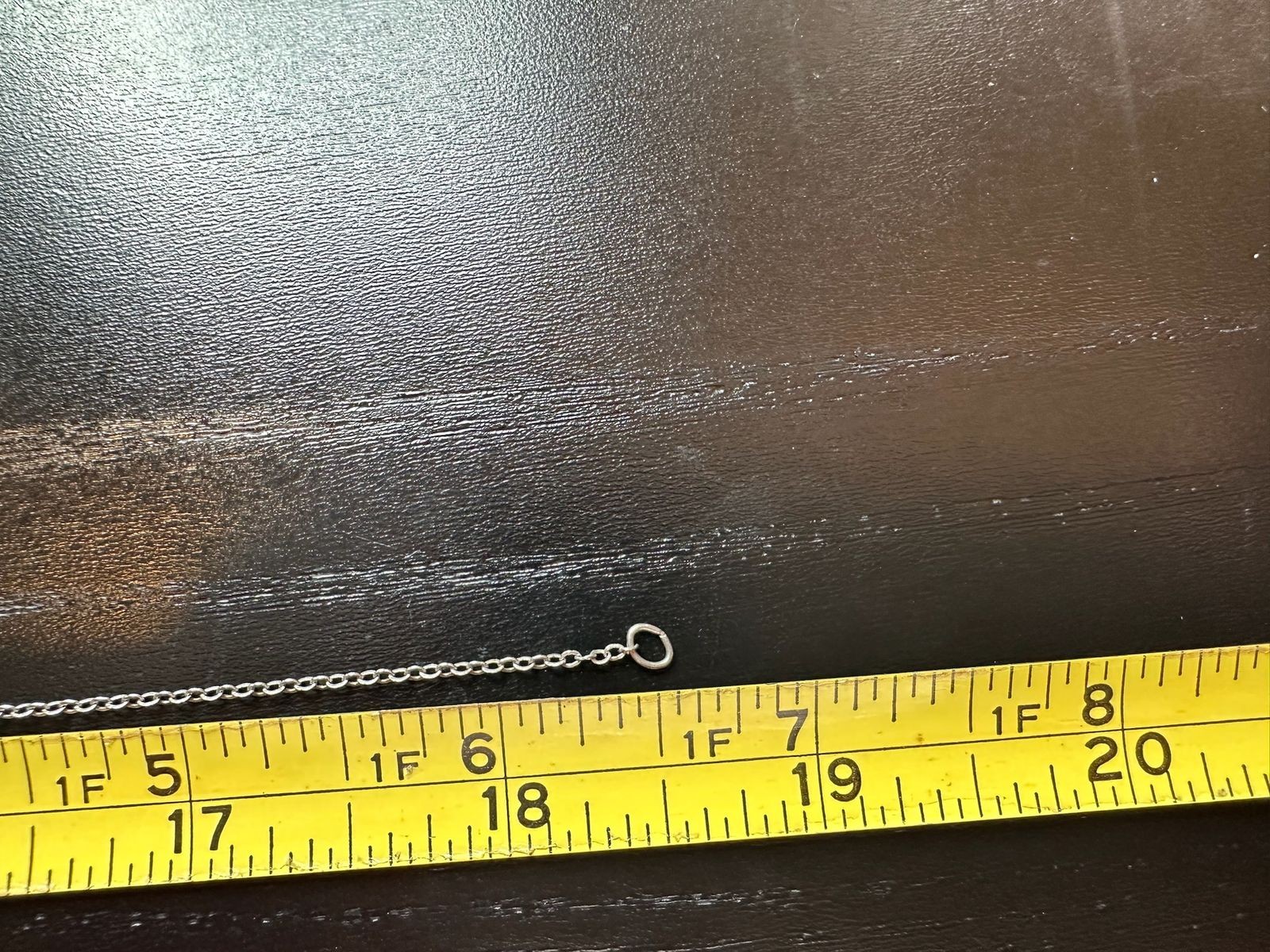 1.52g Vintage Sterling Silver 925 Cable Flat Chain Necklace 18 in M