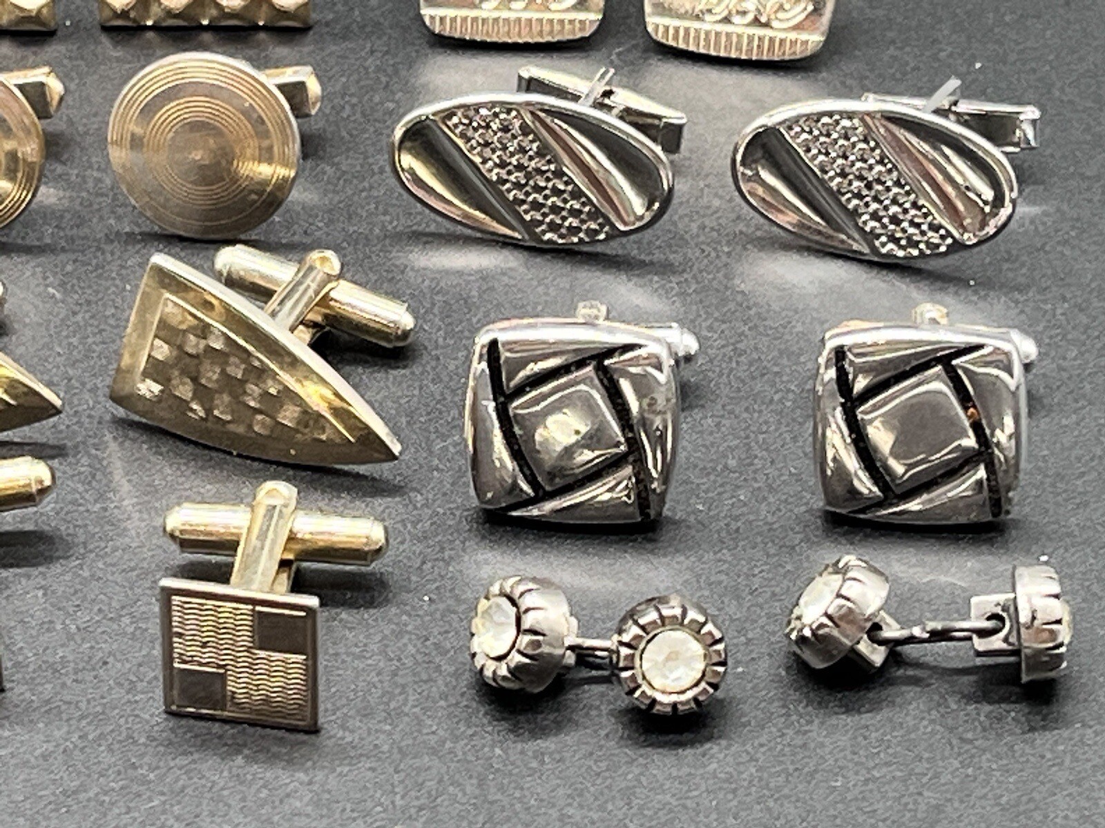 45+ Lot Vintage Cufflinks Tie Bars Tac MORE Swank Hickok Shields Sarah Coventry+