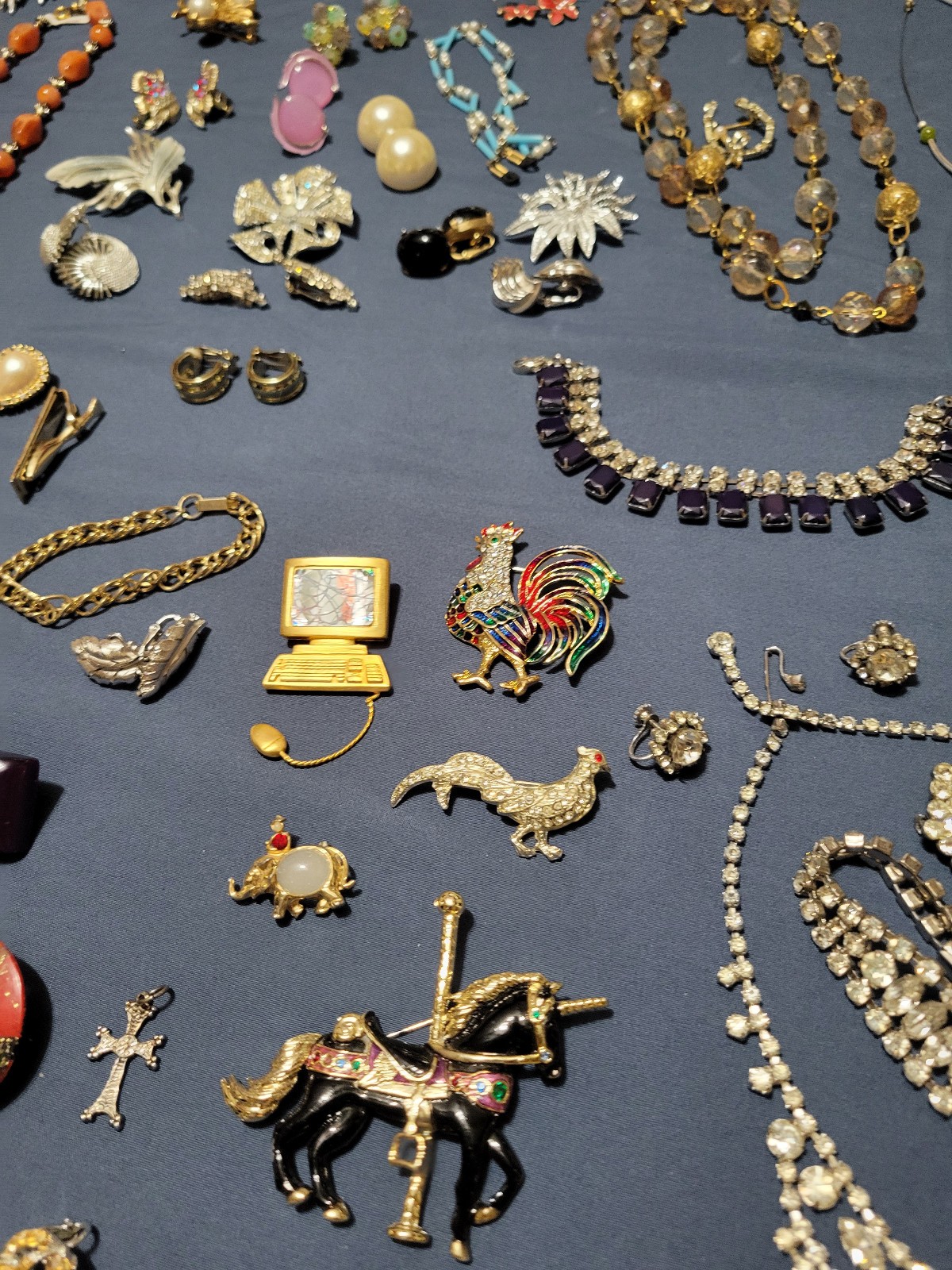 Vintage Costume Jewelry-6 lbs.-Weiss,Kramer,Monet,Coro,Trifari,Sterling,GF ETC.