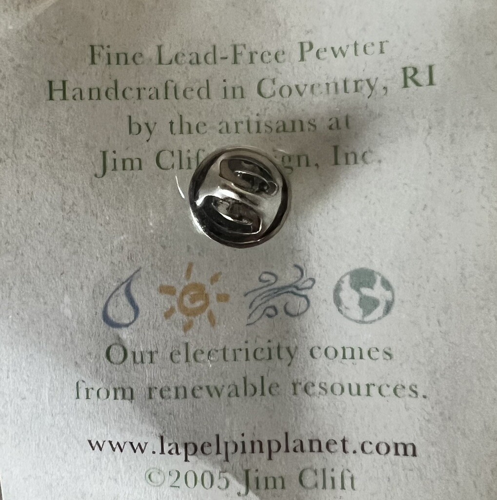 Jim Clift Hearts And Home Lapel Pin Hand Cast Pewter NIP