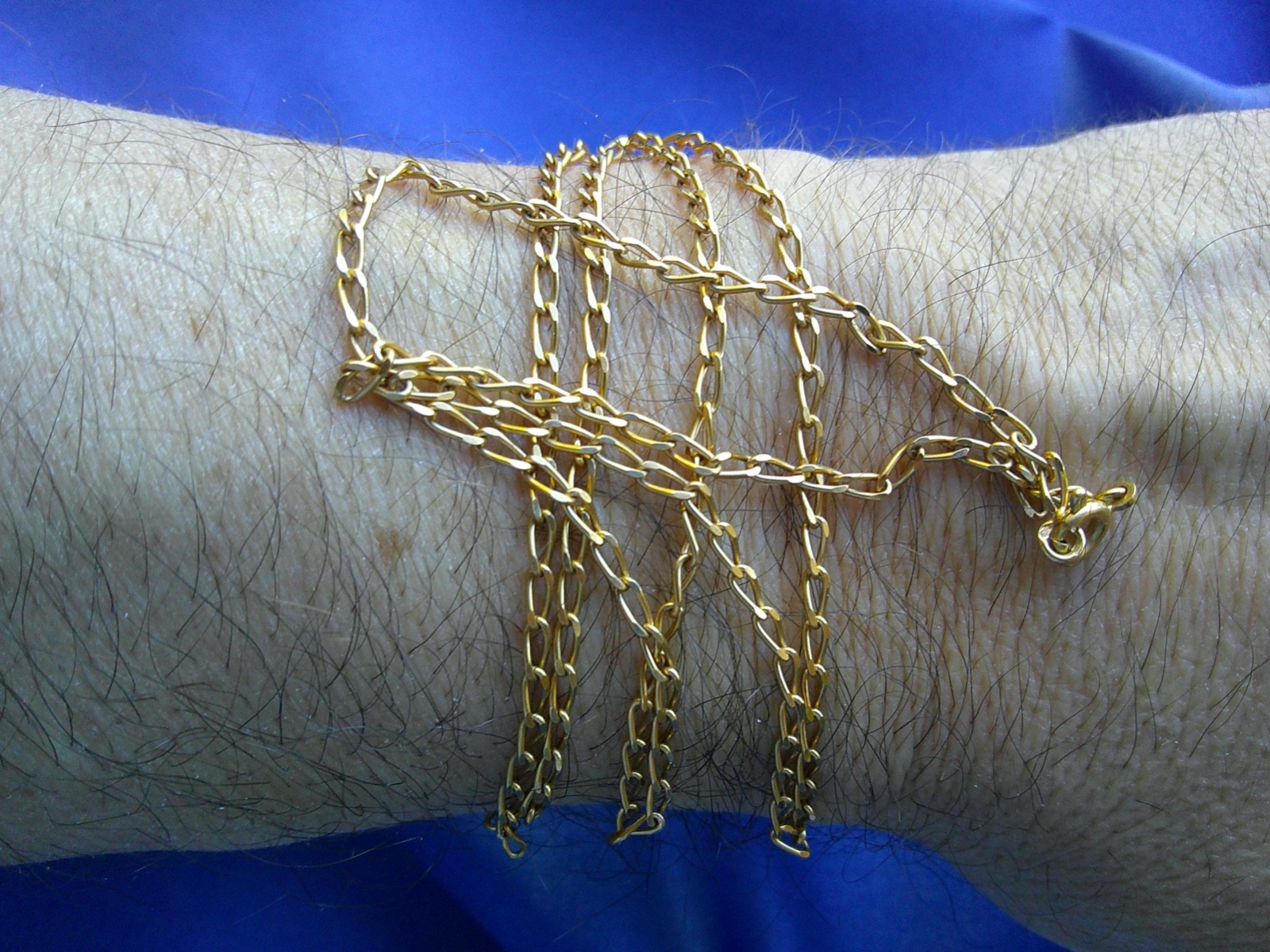 Rare Unique Antique Vintage French 60 cm Long 18K Solid Gold Necklace Chain ⛓️