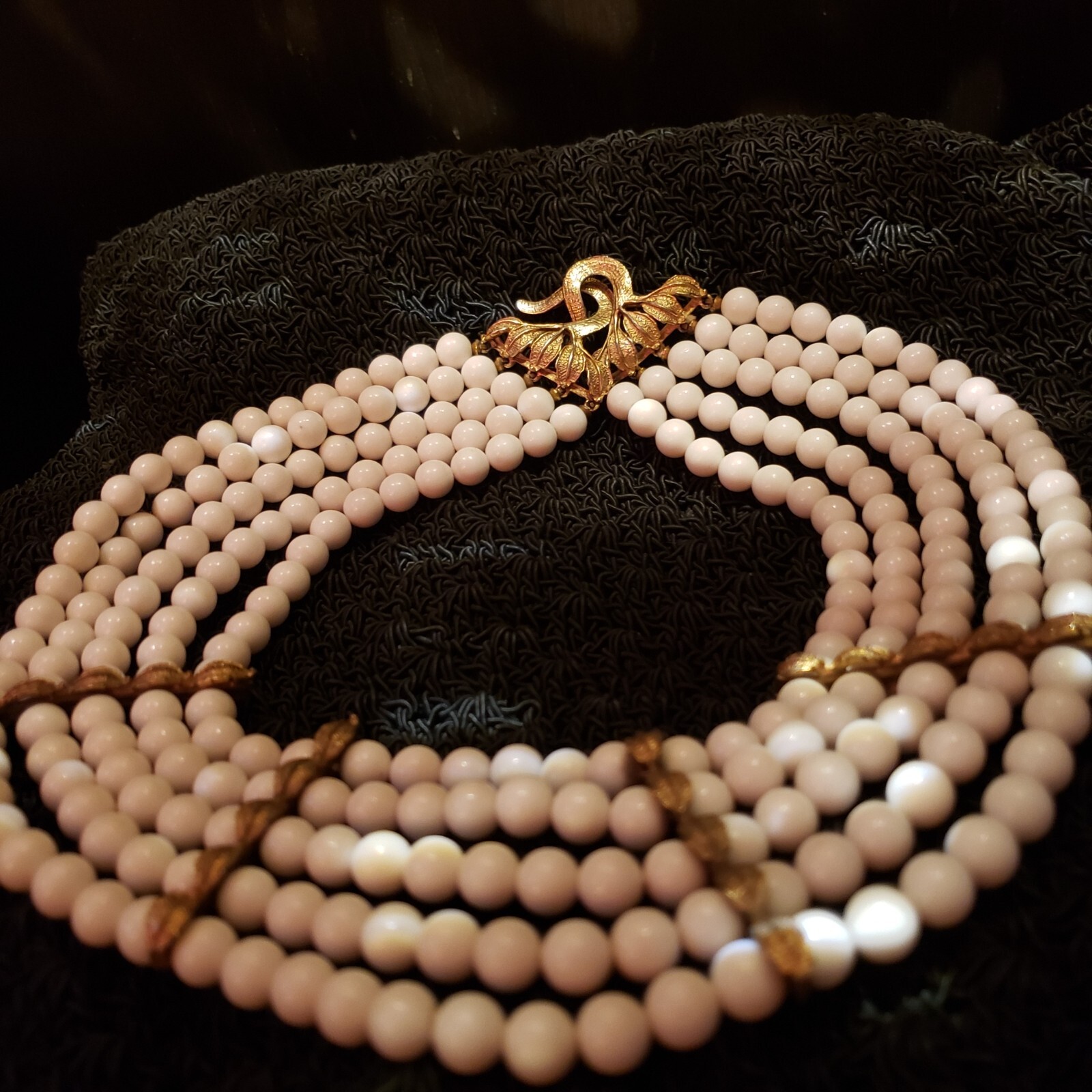 White | EleGant 5 Strand Serpent Clasp-Choker | SmART every Day Wear