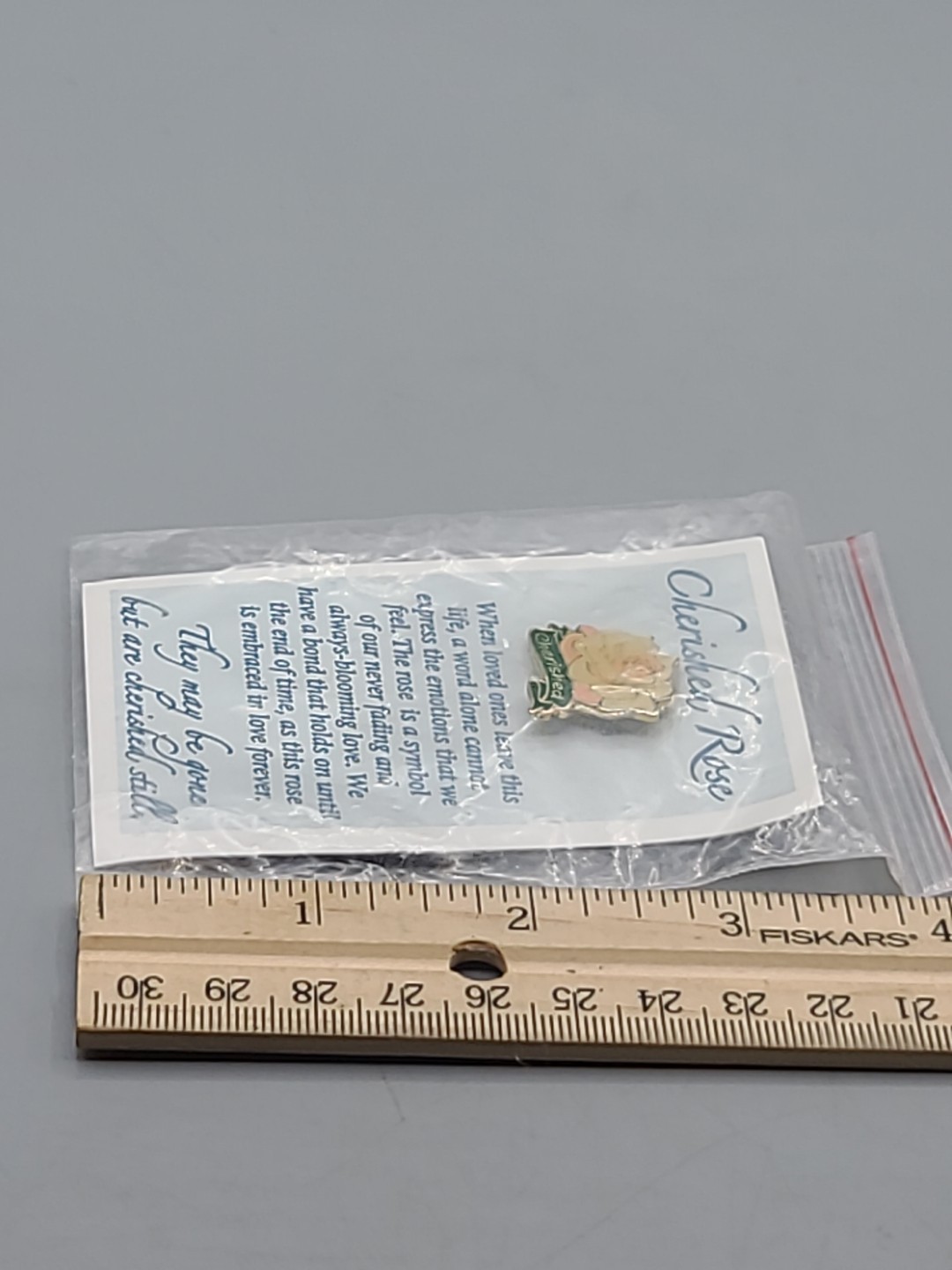 Cherished Rose Vintage Lapel Pin Valley Casting #FH20