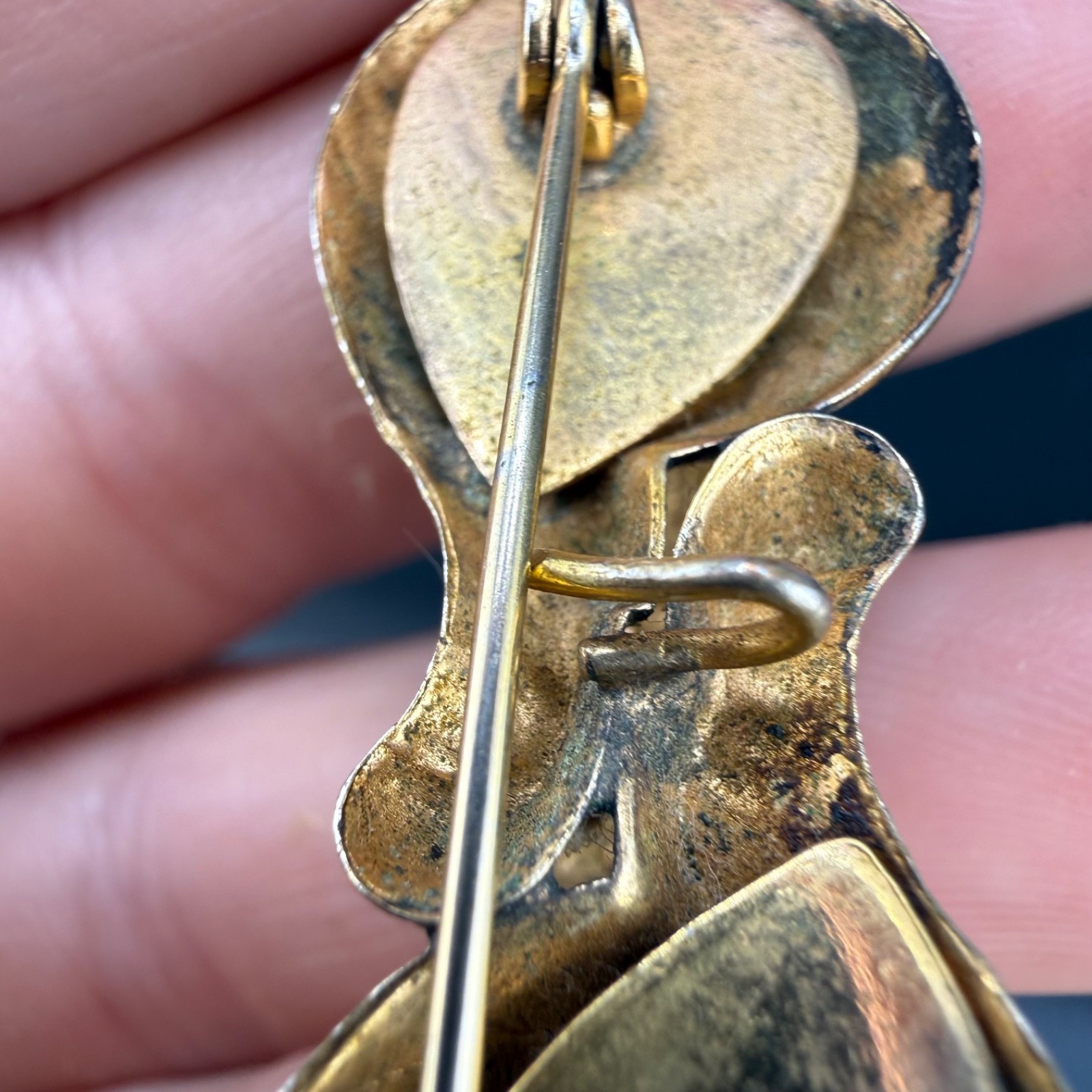 Vintage Gold Filled Brooch Victorian Revival Buckle