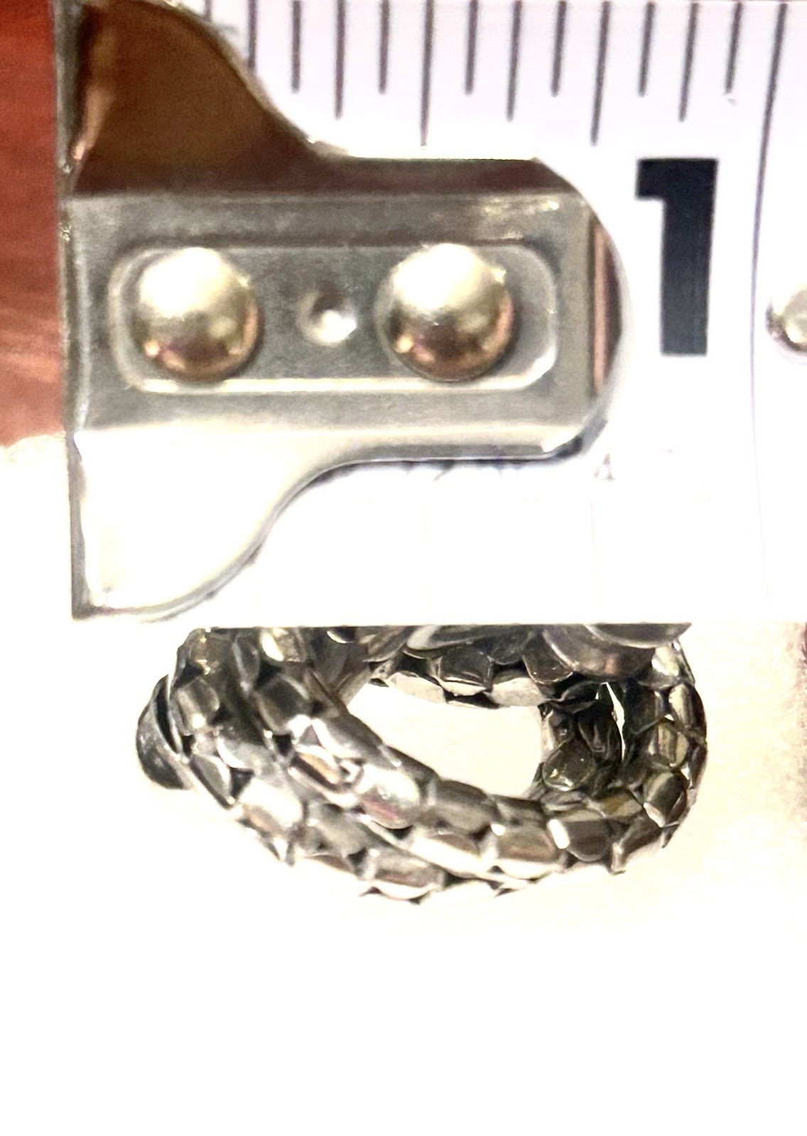 Vintage Geo H. Fuller & Son Pebbled Rope Patterned Knot Earrings Screw Back 8.4g